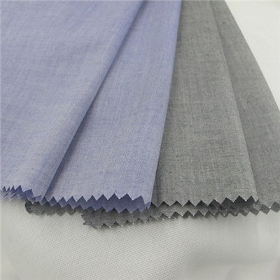 Cotton Yarn Dyed Spandex Chambray Fabric