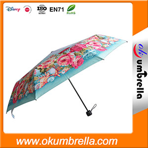 Складной зонт, зонт 3 сложения OKUM-39