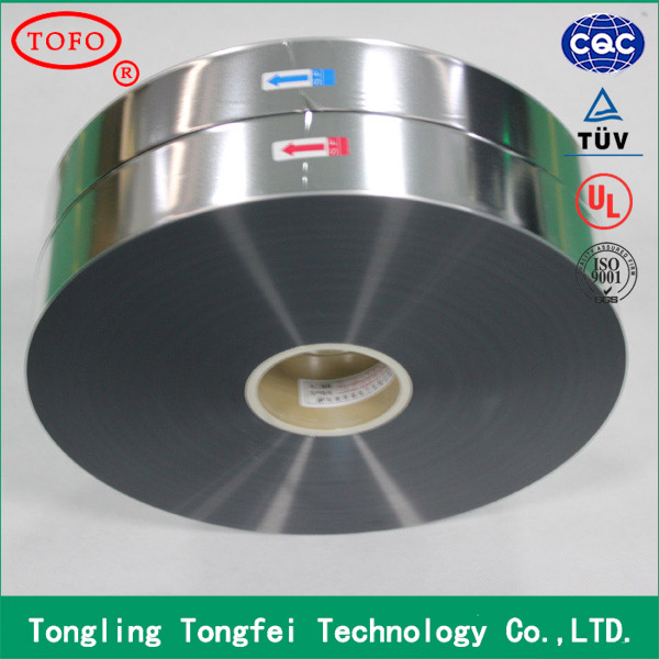Bopp safety pet roll zinc alloy aluminum heavy edge capacitor film new products on china market