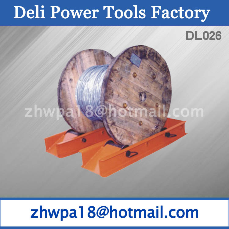 Cable-drum take-off rollers Cable Laying Drum Roller Fiber Optic Used