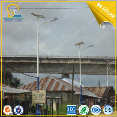 China 60W solar light with 8M height steel pole from BR Sola