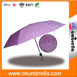 Зонт хамелеон с проявляющимися цветами при намокании OKUM-15