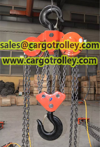 Manual chain hoist price list and details