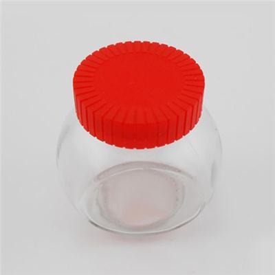 Plastic Cap Glass Honey Jars