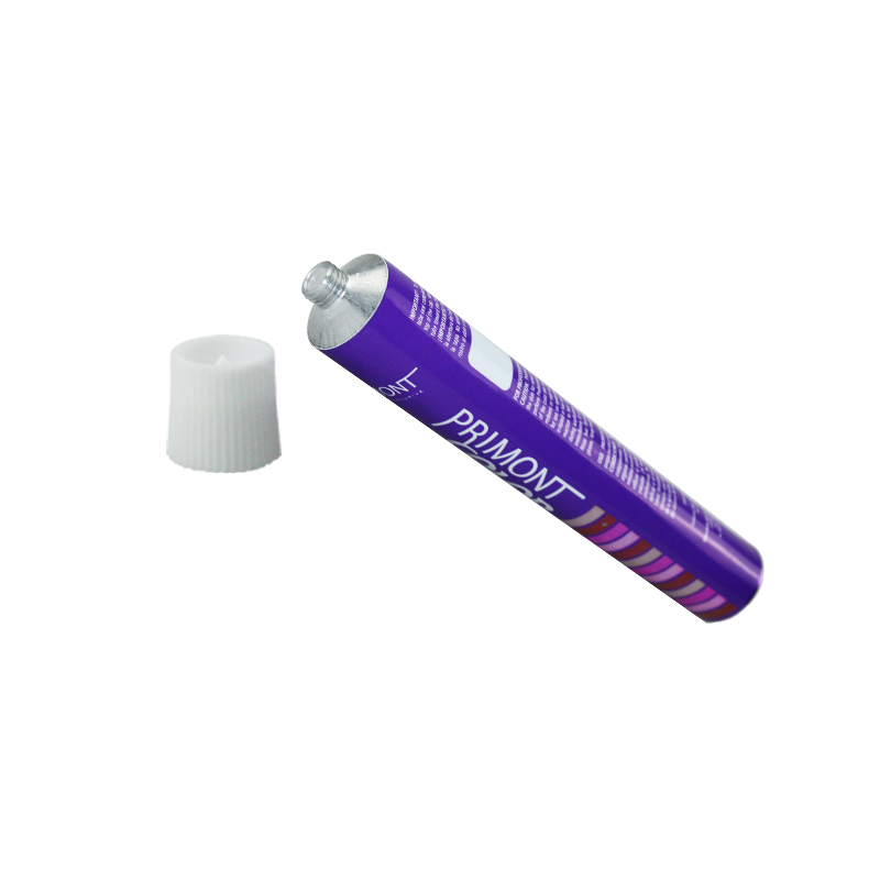 empty aluminum hair color cream tube packaging