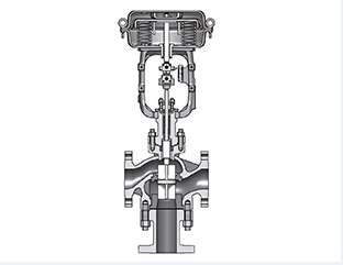 Cage-guided globe control valve