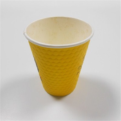 Yellow Corrugated Paper Cups