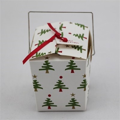 Рождество Печатных Дерево Коробка Торта 