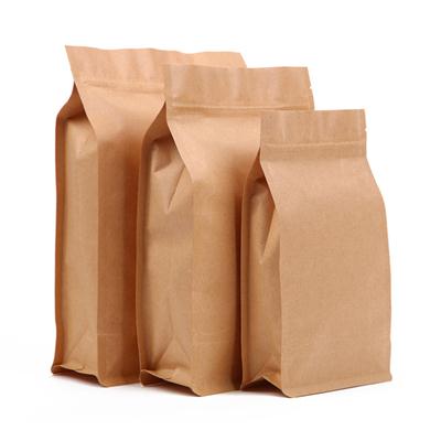 Kraft Paper Stand Up Coffee Bag With Zipper