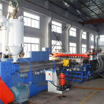 PC PE Hollow Grid Board Extrusion Line