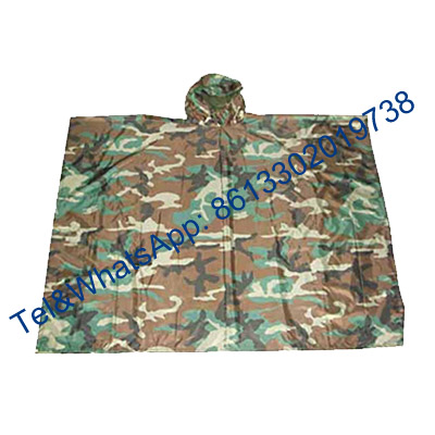 Army Green Navy blue digital Desert camouflage nylon oxford polyester military poncho