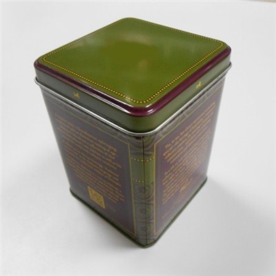 Tin Tea Storage Box