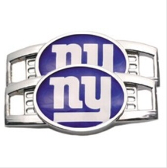 Sports Season Popular NFL Team Logo Shoelace Charms New York Giants Football Charm