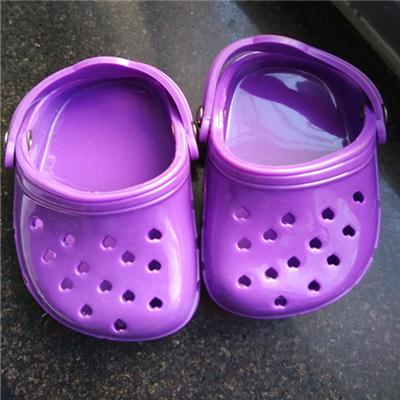 Purple Rubber Ducs Slip-on Sandals For 18 Inch Dolls