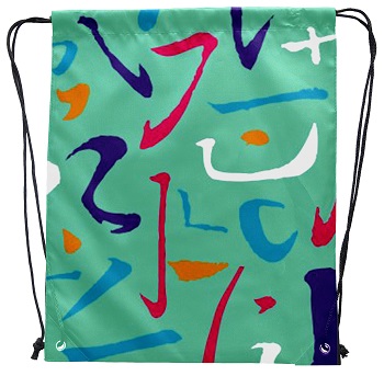 Custom Sublimation Polyester Drawstring Bag, Small Drawstring Duffle Bag For Travelling