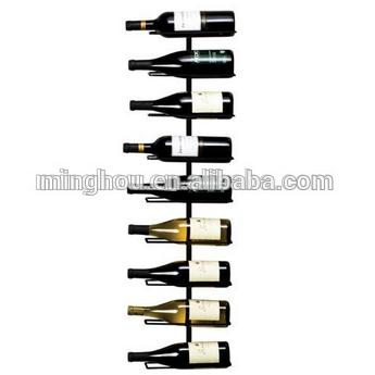 9 Bottle Capacity Metal Wall Shelves For Wine Bottle MH-MR-15008