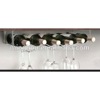 New Product! Wine Bottle With Wine Glass Metal Racks Kitchen Wine Rack MH-GR-15009