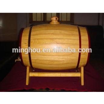 Color Painted Pine Wood 5 Liter Barrel With Stand MH-WB-15016