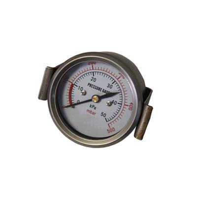 2.5-60mm Stainless Steel Case Back Type Bellows Pressure Gauges With U-clamp