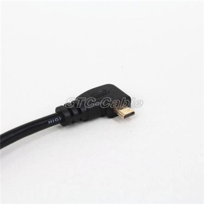 Right Angle Micro HDMI Extension Cable