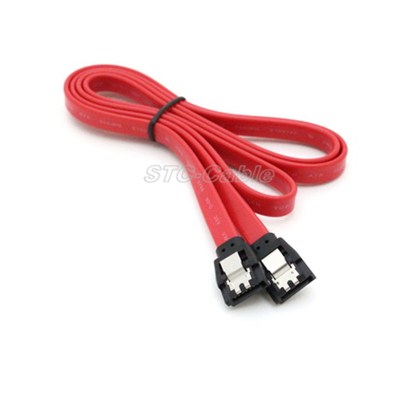 SATA 7pin 180 Degree To 180 Degree With Latch Red