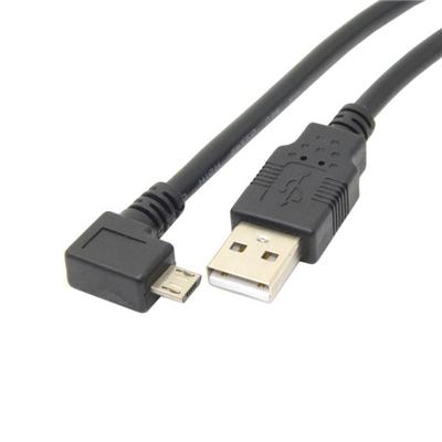 USB 2.0 A Male To Micro USB B Male Left Angle Cable