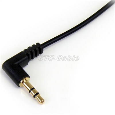 3.5mm Right Angled M/M Stereo Audio Cable
