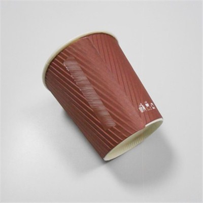 Brown Ripple Paper Cups
