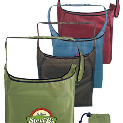 Custom Full Color RPET Fold-Away Sling Bags