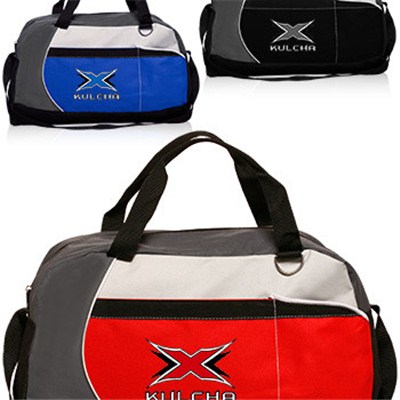 Custom Printed Zippered Duffle Bags With Pockets