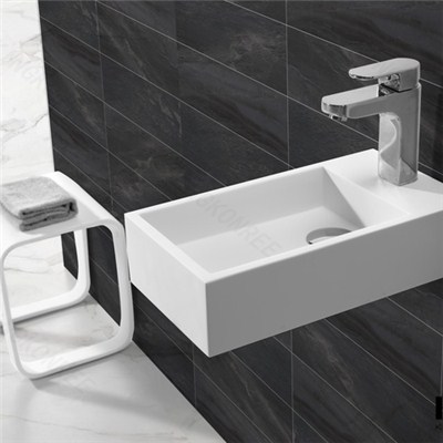 Bathroom Artificial Stone Solid Surface Wall Hung Basin