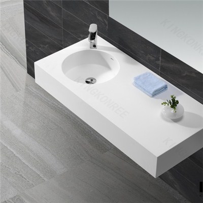 Acrylic Stone Promotion Wall-hung Basin For Bathroom