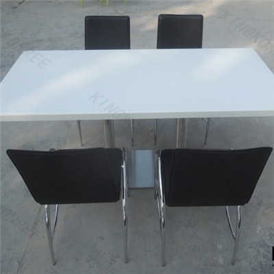 Very Popular Style Dining Table In USA , Solid Surface Dining Table