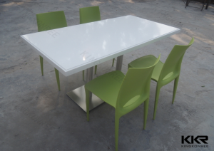 Customized Artificial Marble Chairs And Tables For Cafe