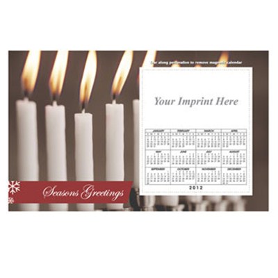 Printed White Candles 8.5inch X 5.25inch Magnets