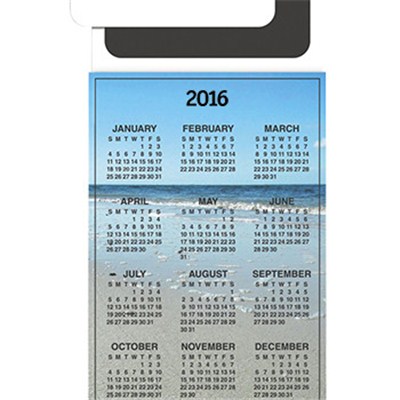 Magnetic Peel'n Stick Card - Calendar 6inch X 3.5inch Magnets