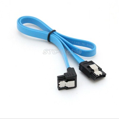SATA 7pin 90 Degree To 180 Degree With Latch Blue