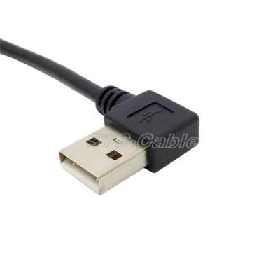 USB 2.0 A Male Right Angle To Mini B Cable