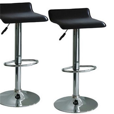 Moving Leather Bar Stool With Low Back
