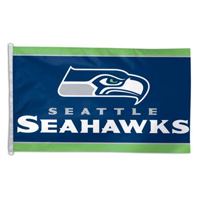 NFL Seattle Seahawks 3 Inch X 5 Inch Polyester Flag