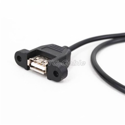 Panel Mount USB 2.0 A Female To B Female Cable