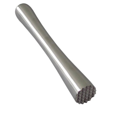 MU007 Stainless Steel Muddler With Serrated End