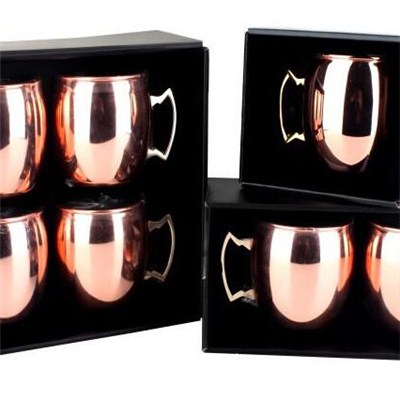 MM018 16oz Stainless Steel Barware Moscow Mule Mugs Beer Cup Solid Copper Finish