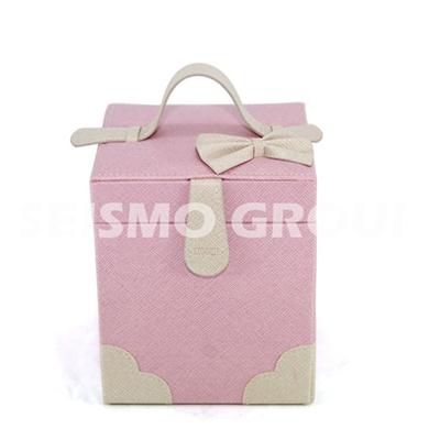 Square Pink Cosmetic Bags