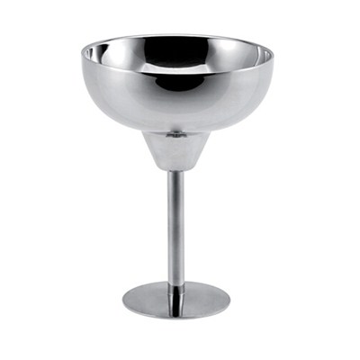 MM032 5.5oz Stainless Steel Barware Mug Double-walled Champagne Cup with Cooling Gel Wine Goblet