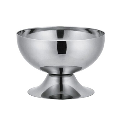 MM047 5.5oz Stainless Steel Barware Mug Wine Goblet Double-walled Ice Cream Bowl with Cooling Gel Good Quality