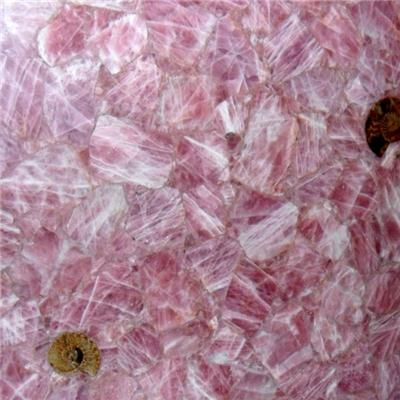 Semiprecious Natural Gemstone Rose Quartz Slab