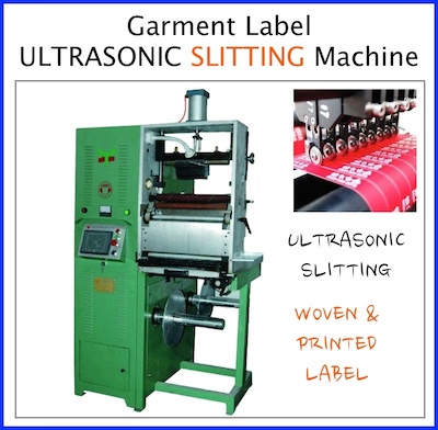 Ultrasonic label slitting machine