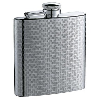 HF054 6oz Stainless Steel Barware Square Shape Hip Flask Wine Flask with Different Size