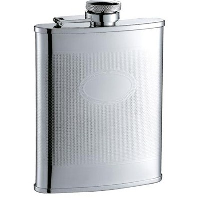 HF078 6oz Stainless Steel Barware Square Shape Hip Flask Wine Flask with Logo Position